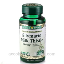 Capsule de Softgel de chardon de lait de Silymarin (1300mg) Chardon de lait 80% 173mg / artichaut 4% 45mg / MD 62mg